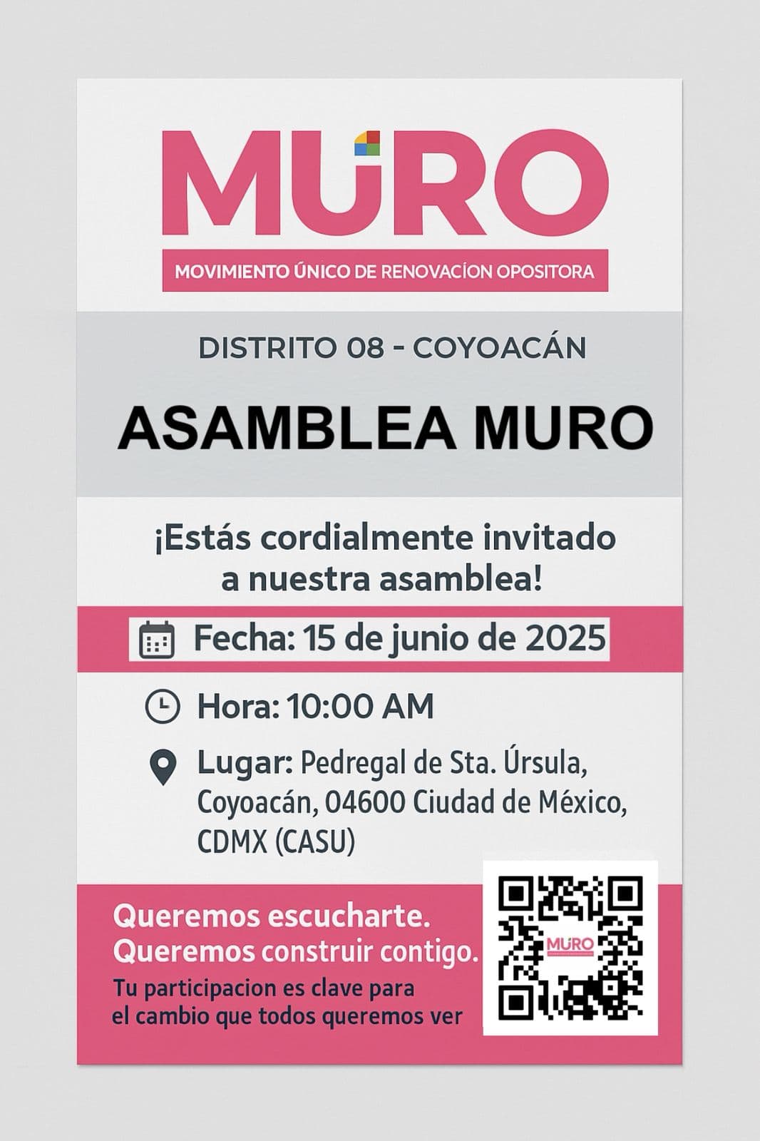 Invitación Asamblea Coyoacán
